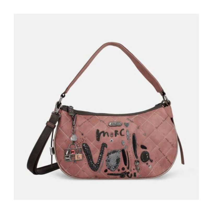 ANEKKE Γυναικεία Τσάντα Ώμου Ρόζ 41812-223