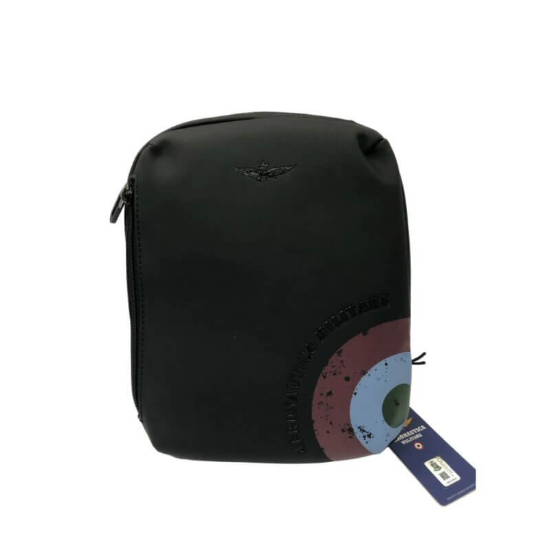 Aeronautica Militare Ανδρικό Τσαντάκι Χιαστί Μαύρο AM-552-NERO