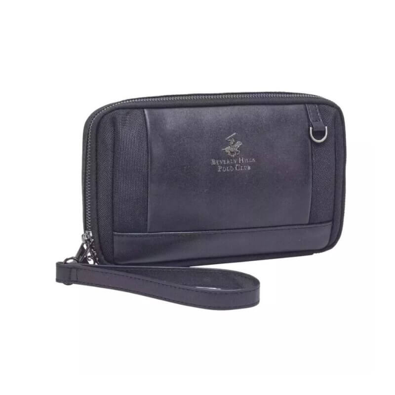 Beverly Hills Polo Club Ανδρικό Τσαντάκι Χειρός Μαύρο BH-8490 NERO