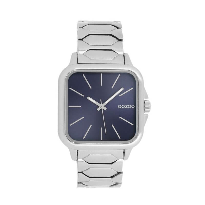 OOZOO Timepieces Ανδρικό Ρολόι Μεταλλικό Μπρασελέ Ασημί C11601