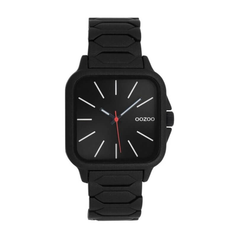 OOZOO Timepieces Ανδρικό Ρολόι Μαύρο Μεταλλικό Μπρασελέ C11609
