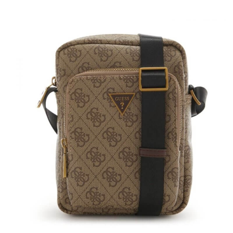 GUESS Vezzola Smart Ανδρικό Τσαντάκι Χιαστί Μπέζ HMEVZLP3163-BBO