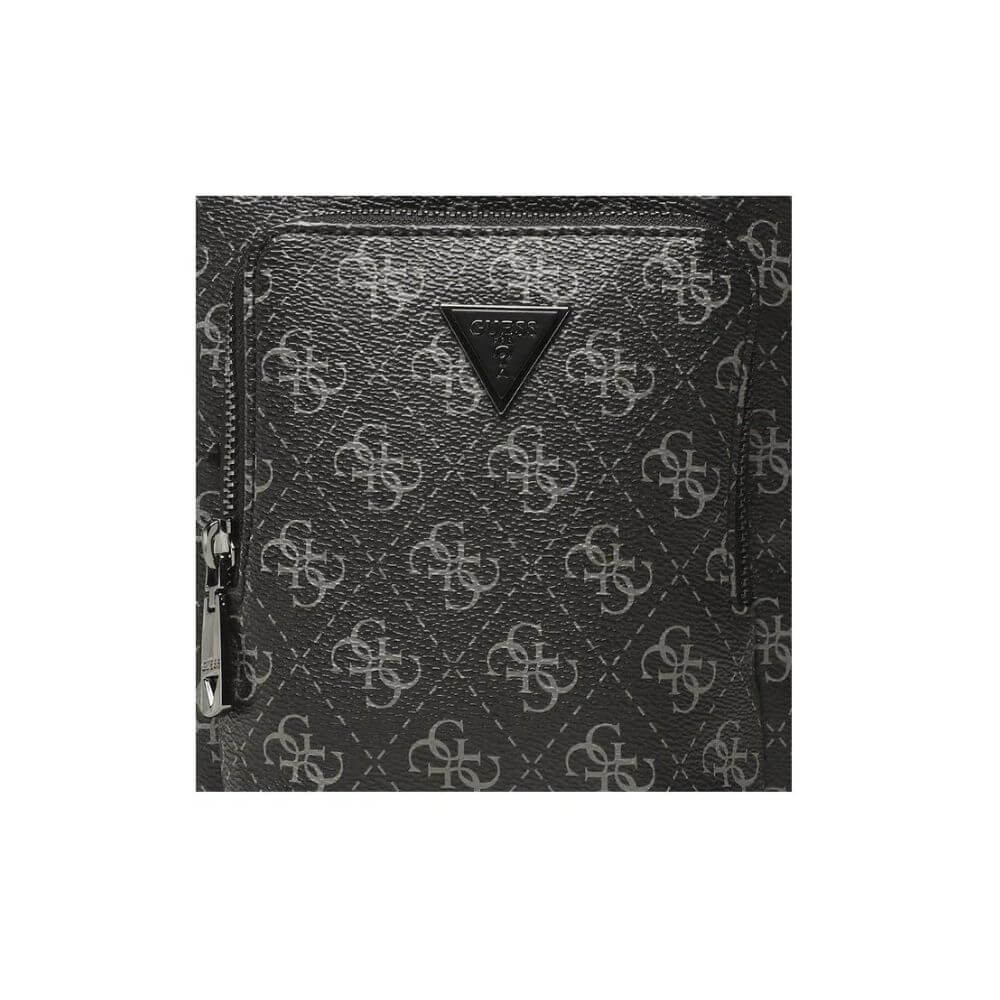 GUESS Vezzola Smart Ανδρικό Τσαντάκι Χιαστί DARK BLACK HMEVZLP3163-DAB