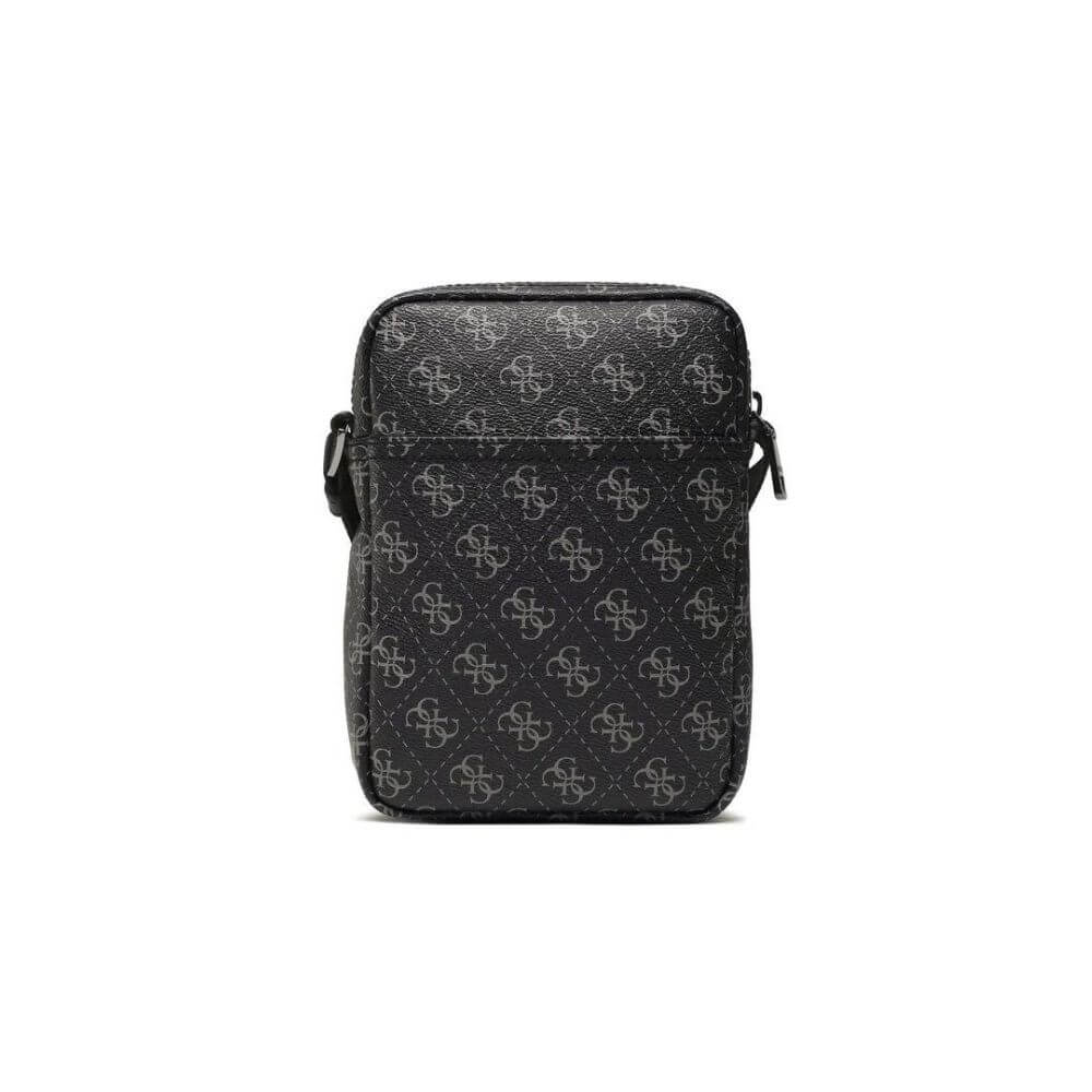 GUESS Vezzola Smart Ανδρικό Τσαντάκι Χιαστί DARK BLACK HMEVZLP3163-DAB