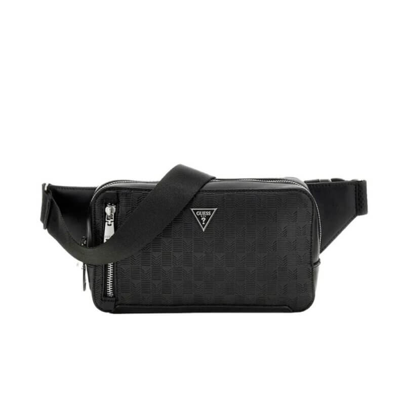 GUESS Torino Ανδρικό Τσαντάκι Μέσης/Crossbody Μαύρο HMTODEP5221-BLA