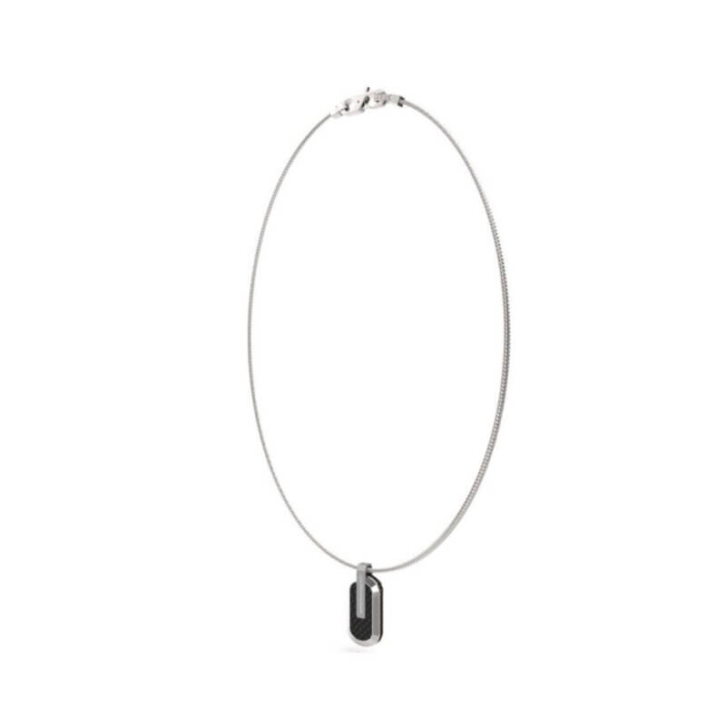 GUESS Steel Racer Ανδρικό Κολιέ Ασημί JUMN04038JWSTBKT/U