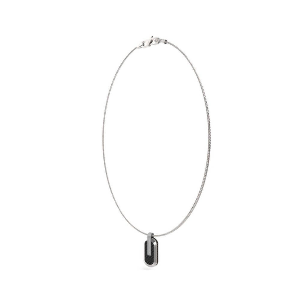 GUESS Steel Racer Ανδρικό Κολιέ Ασημί JUMN04038JWSTBKT/U