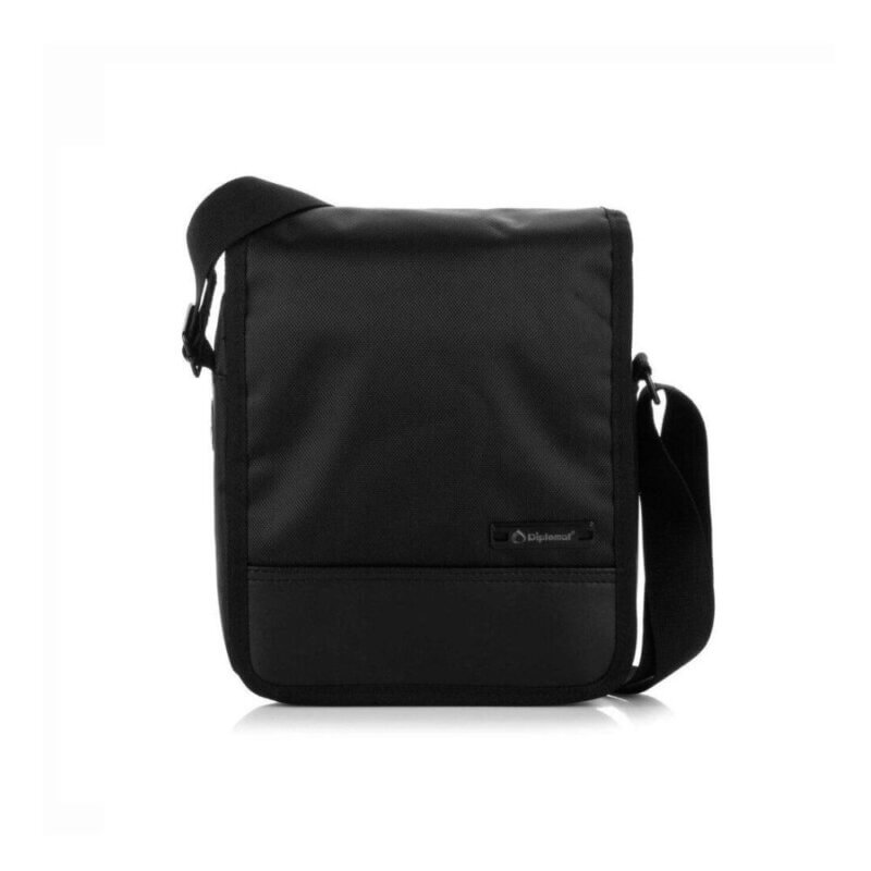 DIPLOMAT Ανδρικό Αδιάβροχο Τσαντάκι Χιαστί Μαύρο LC963
