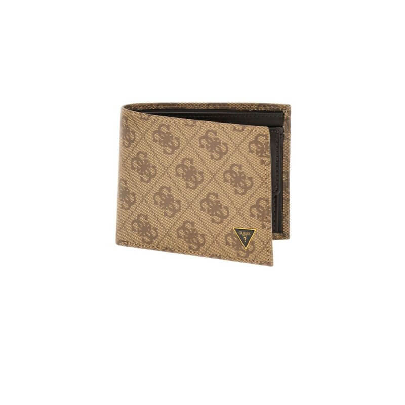 GUESS Mito Billfold Ανδρικό Δερμάτινο Πορτοφόλι Μπέζ SMVELELEA20-BBO