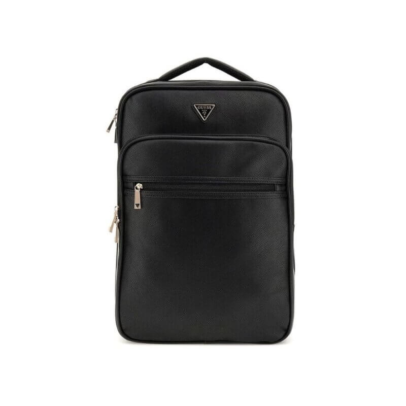 GUESS Oak Solid Norom Zip Around Ανδρικό Σακίδιο Πλάτης Μαύρο SN9091032-BLACK