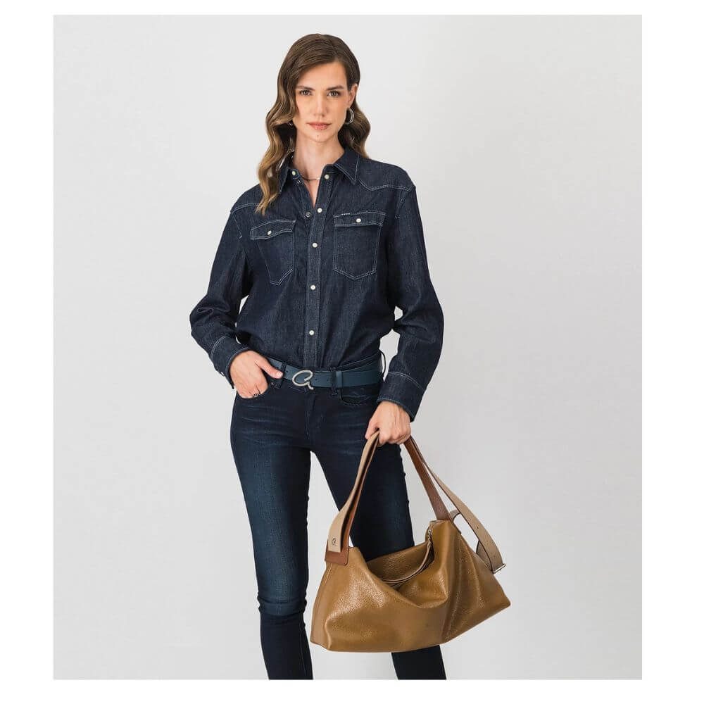 AXEL Accessories Rikke Γυναικεία Τσάντα Ώμου Καφέ 1010-3466 BROWN