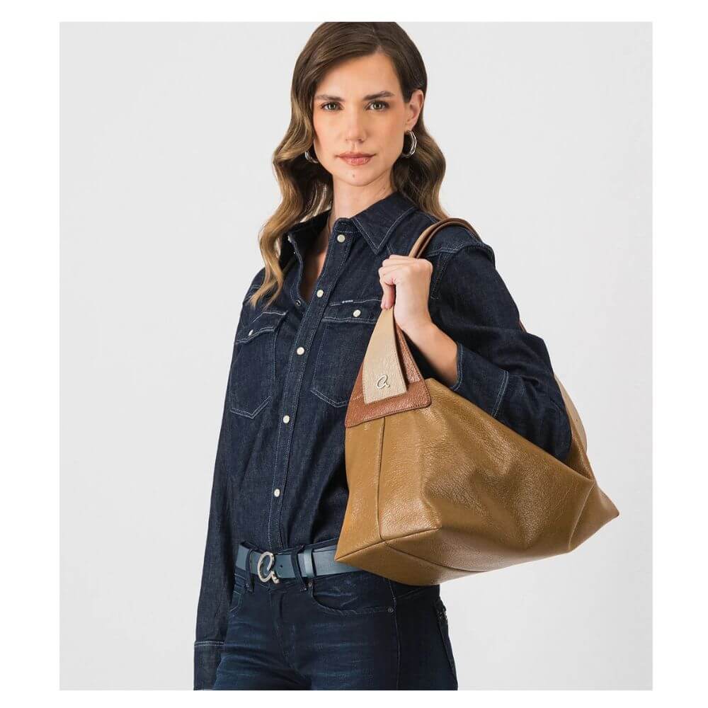 AXEL Accessories Rikke Γυναικεία Τσάντα Ώμου Καφέ 1010-3466 BROWN