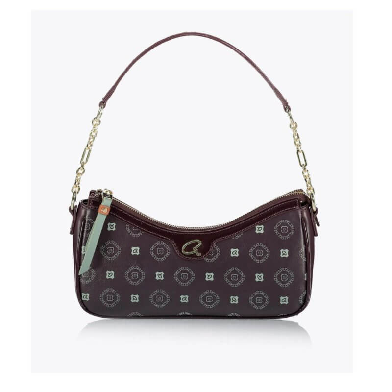 AXEL Accessories Pewton Γυναικεία Τσάντα Ώμου/Χιαστί Μπορντώ 1020-0661 PLUM