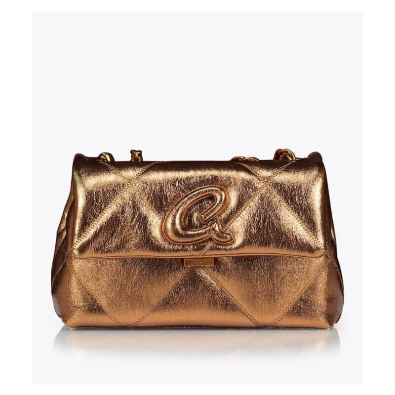 AXEL Accessories Γυναικεία Τσάντα Ώμου/Χιαστί Μπρονζέ 1020-0741 BRONZE