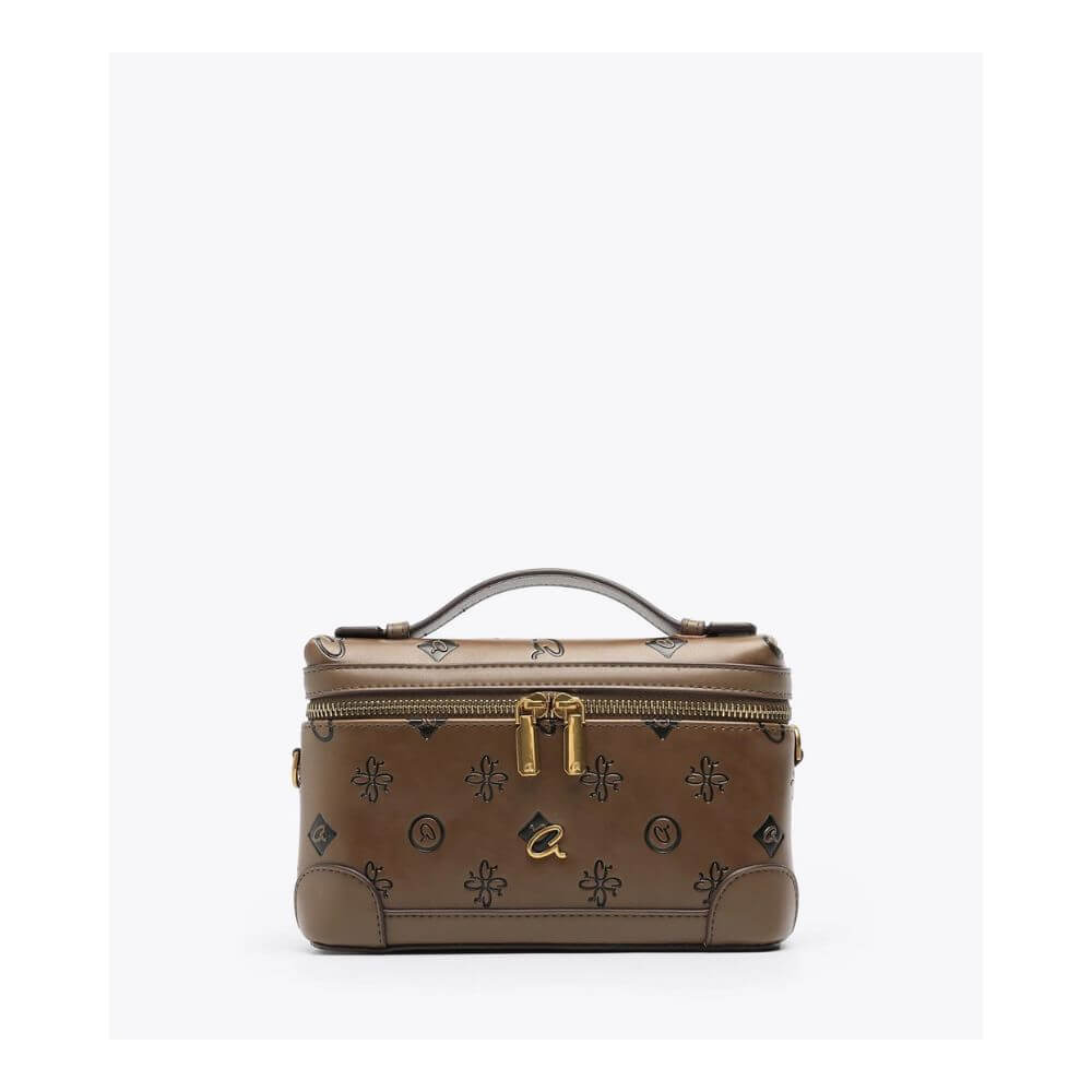 AXEL Accessories Darcy Γυναικεία Τσάντα Χειρός/Χιαστί Καφέ Ταμπά 1020-0835 STONE