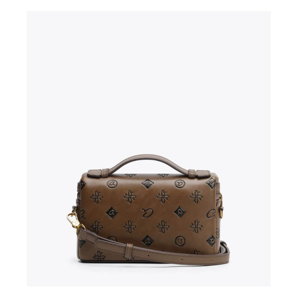 AXEL Accessories Darcy Γυναικεία Τσάντα Χειρός/Χιαστί Καφέ Ταμπά 1020-0835 STONE