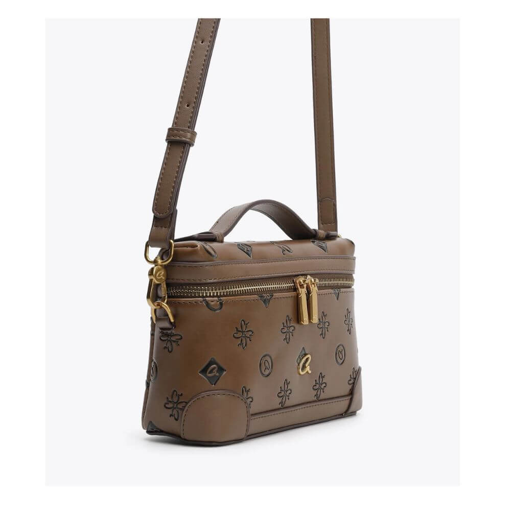 AXEL Accessories Darcy Γυναικεία Τσάντα Χειρός/Χιαστί Καφέ Ταμπά 1020-0835 STONE