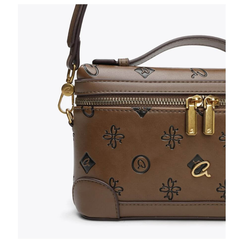 AXEL Accessories Darcy Γυναικεία Τσάντα Χειρός/Χιαστί Καφέ Ταμπά 1020-0835 STONE