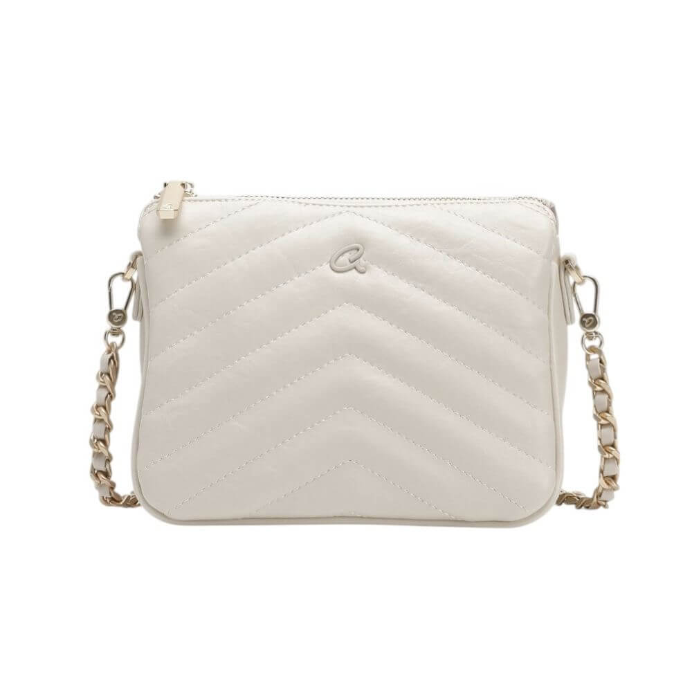 AXEL Accessories Soren Γυναικεία Τσάντα Ώμου/Χιαστί Εκρού 1020-0909 CHALK
