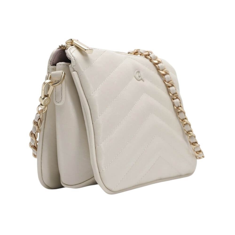 AXEL Accessories Soren Γυναικεία Τσάντα Ώμου/Χιαστί Εκρού 1020-0909 CHALK