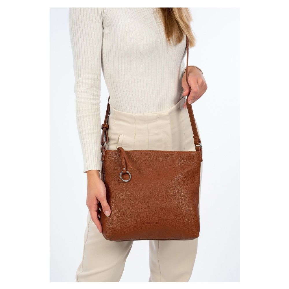 SURI FREY Γυναικεία Τσάντα Χιαστί Καφέ Ταμπά 13602,700