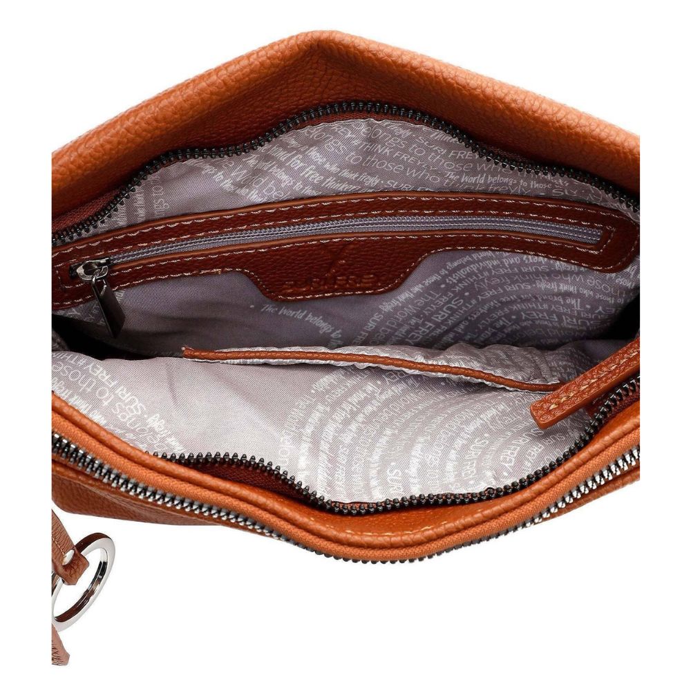 SURI FREY Γυναικεία Τσάντα Χιαστί Καφέ Ταμπά 13602,700