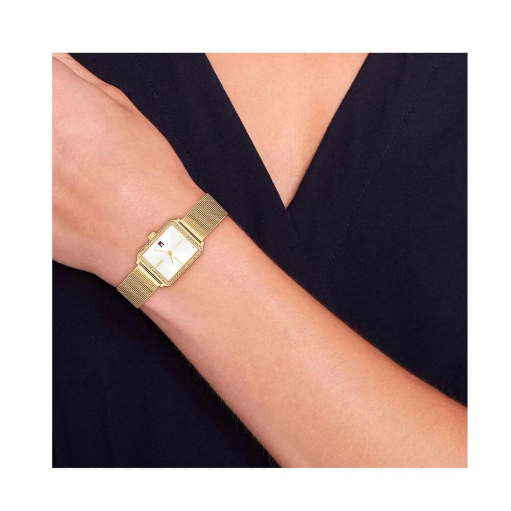 TOMMY HILFIGER Tea Crystals Γυναικείο Ρολόι Από Ανοξείδωτο Ατσάλι 1782829