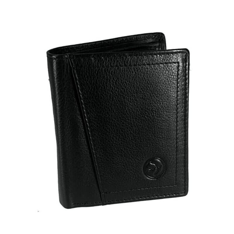 DASTON Ανδρικό Δερμάτινο Πορτοφόλι Μαύρο RFID 032- BLACK