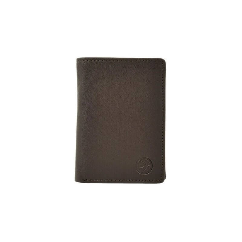 DASTON Ανδρικό Δερμάτινο Πορτοφόλι Καφέ RFID 053- BROWN