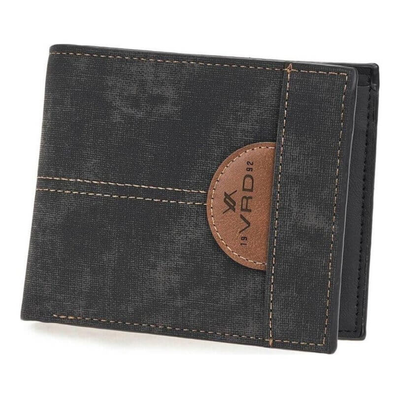 VERDE Ανδρικό Πορτοφόλι Μαύρο 09-0000222-BLACK