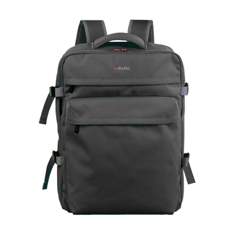 Dielle Ανδρικό Υφασμάτινο Ταξιδιωτικό Σακίδιο Μεγάλου Μεγέθους Μαύρο 414M