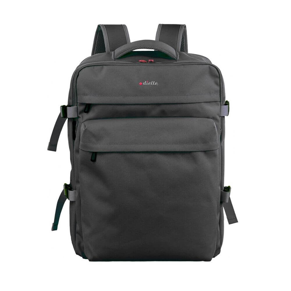 Dielle Ανδρικό Υφασμάτινο Ταξιδιωτικό Σακίδιο Μεγάλου Μεγέθους Μαύρο 414M