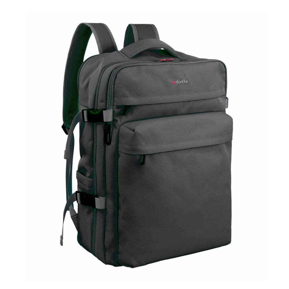 Dielle Ανδρικό Υφασμάτινο Ταξιδιωτικό Σακίδιο Μεγάλου Μεγέθους Μαύρο 414M