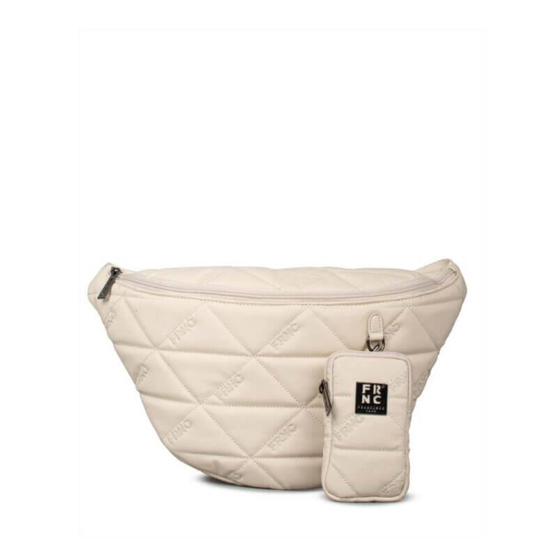 FRNC Γυναικεία Τσάντα Μέσης/Crossbody Μεγάλου Μεγέθους Ιβουάρ 4162 IVR