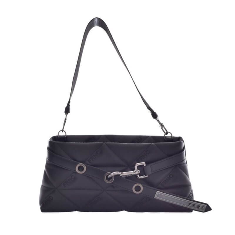 FRNC Γυναικεία Τσάντα Ώμου Μαύρη 4163 BLK