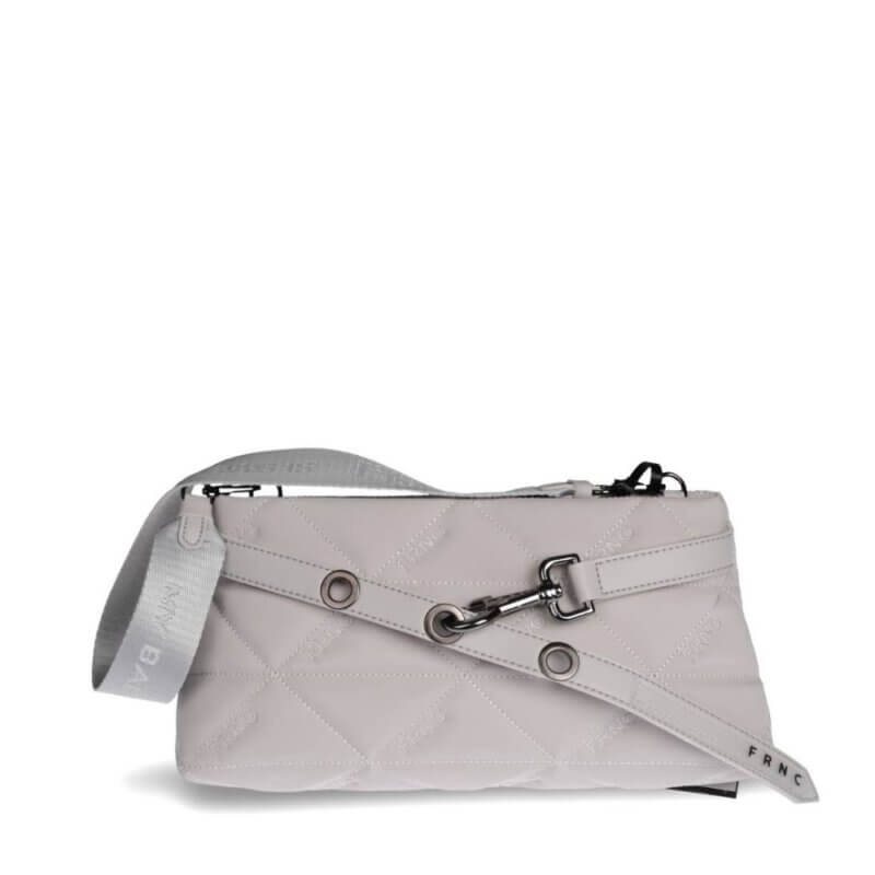 FRNC Γυναικεία Τσάντα Ώμου Γκρί 4163 GR