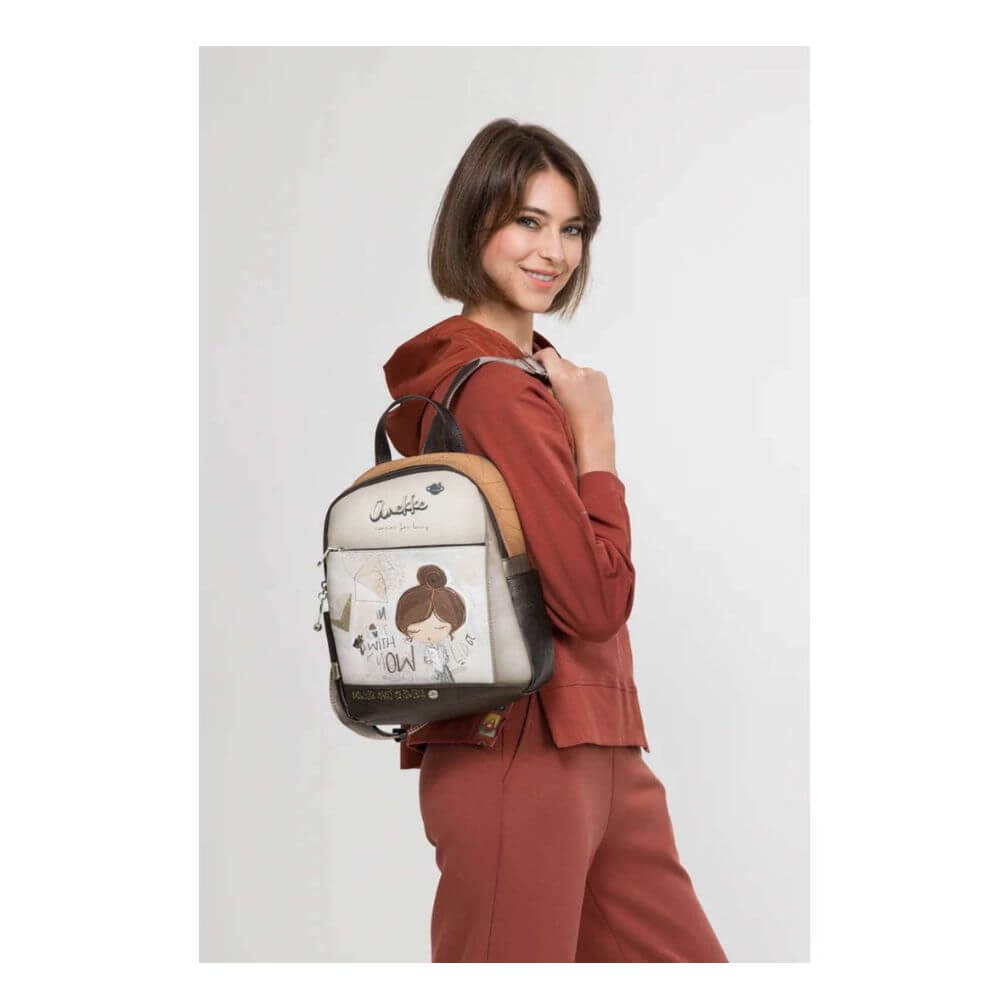 ANEKKE Sophia Printed Backpack Γυναικείο Σακίδιο Πλάτης Multicolor 42805-259