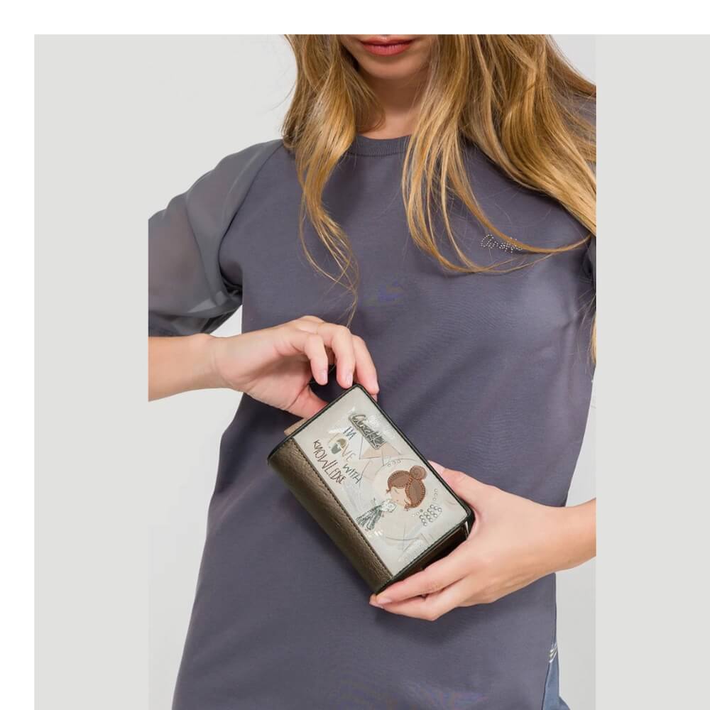 ANEKKE Sophia Medium Rigid RFID Γυναικείο Πορτοφόλι Multicolor 42809-902