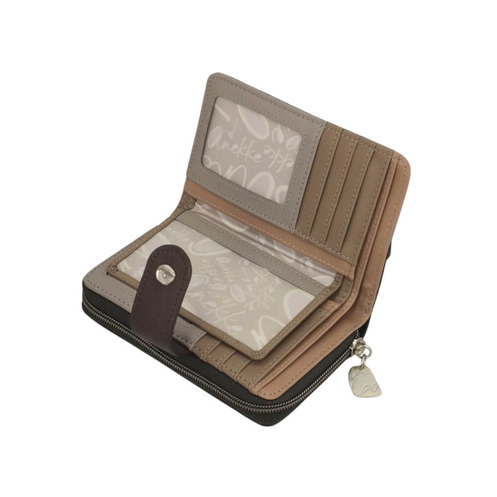 ANEKKE Sophia Medium Rigid RFID Γυναικείο Πορτοφόλι Multicolor 42809-909