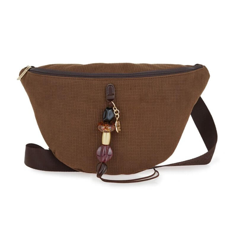 FRNC Γυναικεία Τσάντα Μέσης/Crossbody Καφέ 5554 COF