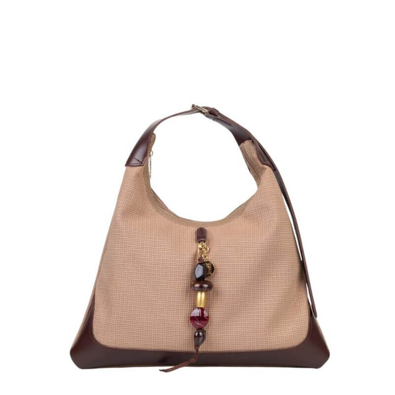 FRNC Γυναικεία Τσάντα Ώμου Μπέζ 5556 BG