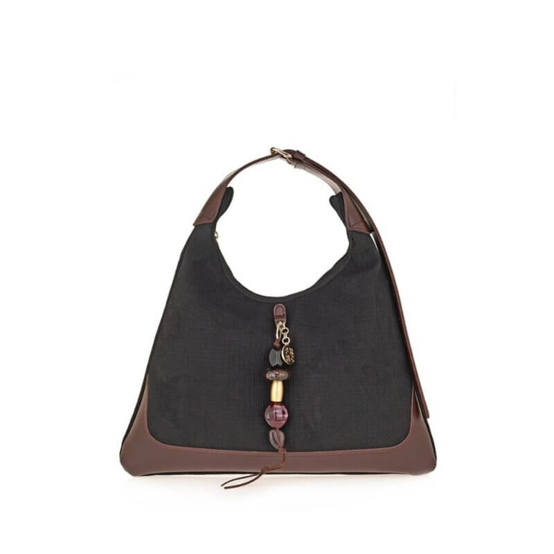 FRNC Γυναικεία Τσάντα Ώμου Μαύρη 5556 BLK