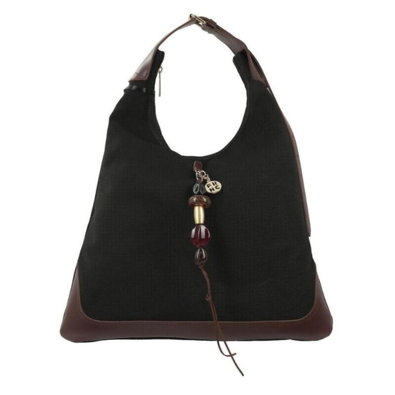 FRNC Γυναικεία Τσάντα Ώμου Μαύρη 5557 BLK