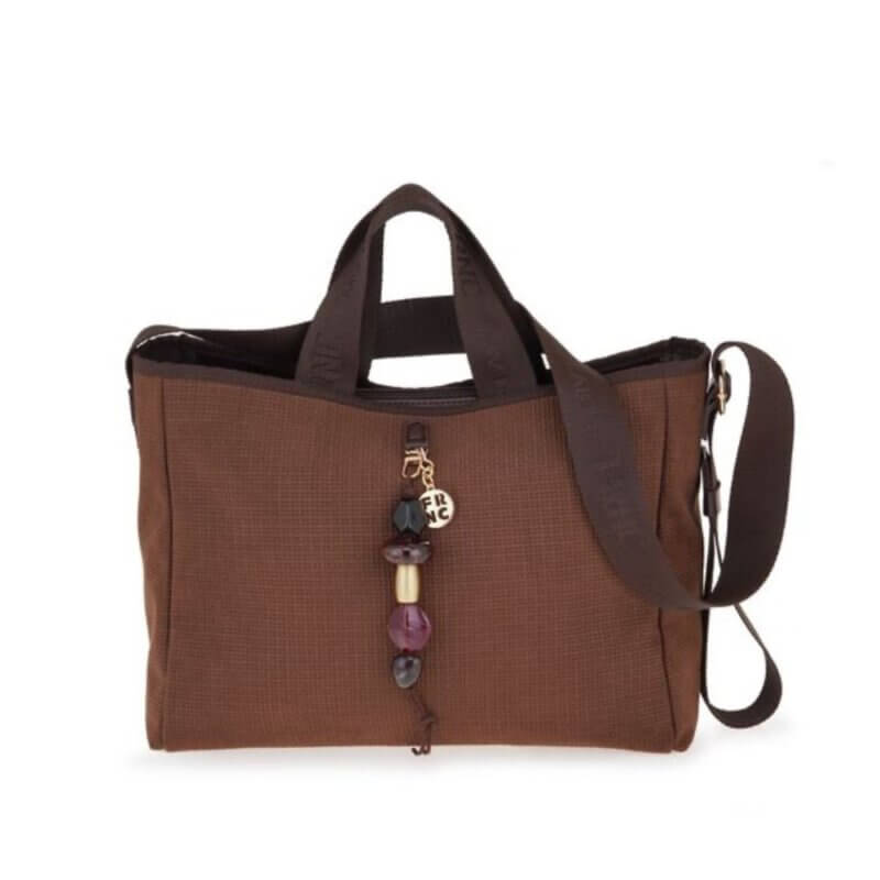 FRNC Γυναικεία Τσάντα Tote Χειρός/Χιαστί Καφέ 5559 COF