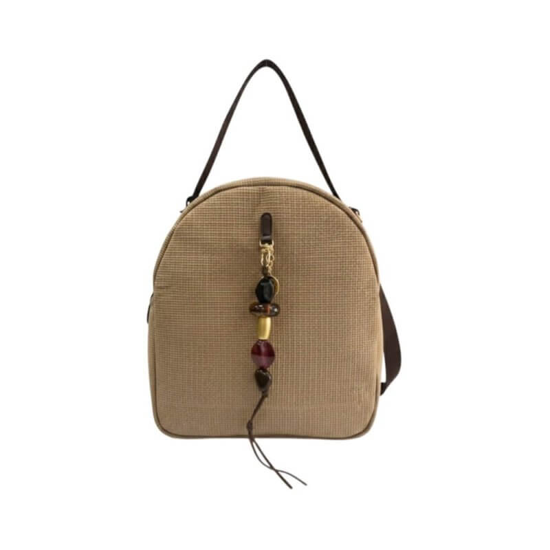 FRNC Γυναικεία Τσάντα Πλάτης Μπέζ 5563 BG