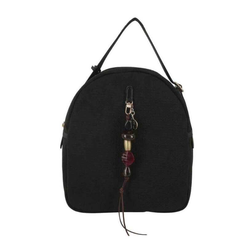 FRNC Γυναικεία Τσάντα Πλάτης Μαύρη 5563 BLK