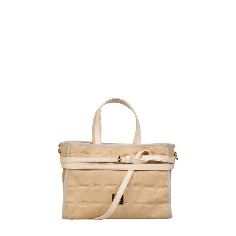 FRNC Γυναικεία Τσάντα Χειρός/Χιαστί Μπέζ 6101 BG