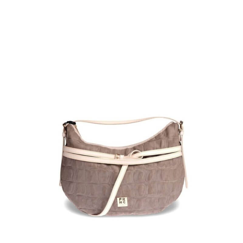 FRNC Γυναικεία Τσάντα Ώμου Γκρί 6102 ELE