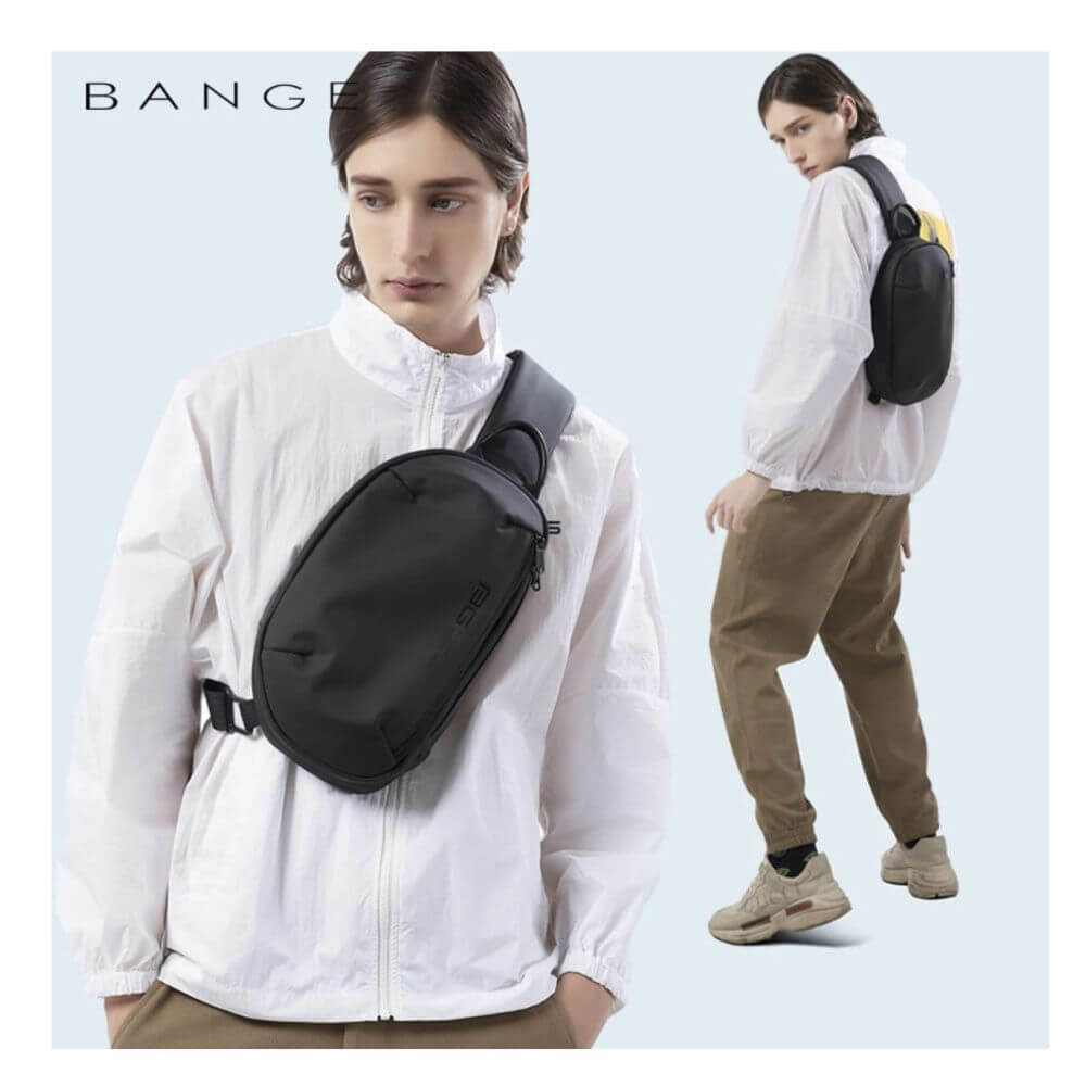 BANGE Ανδρικό Τσαντάκι Ώμου/Στήθους Μαύρο 7306 Black