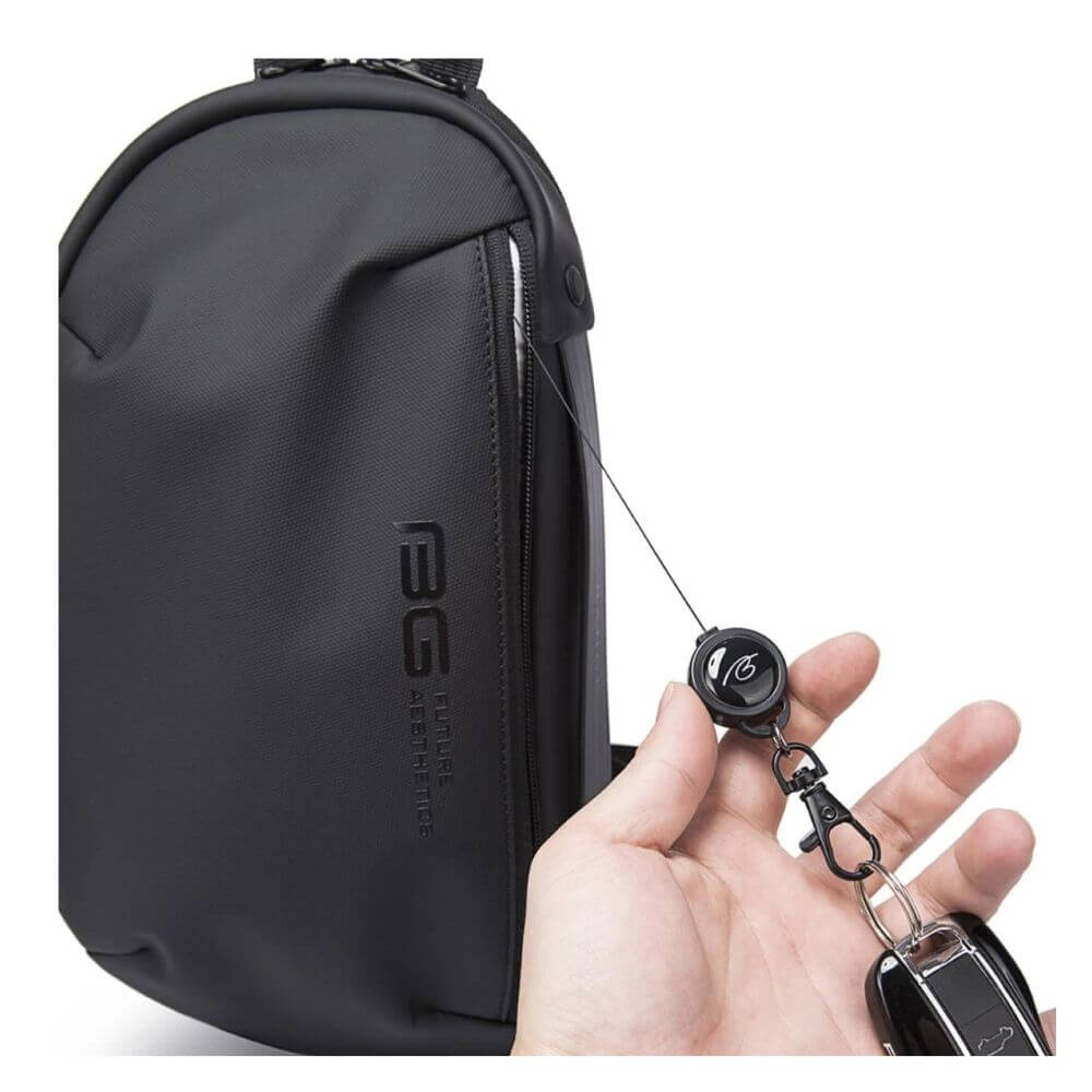 BANGE Ανδρικό Τσαντάκι Ώμου/Στήθους Μαύρο 7306 Black